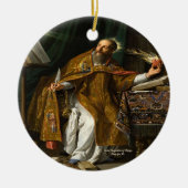 Saint Augustine of Hippo Keramisch Ornament (Voorkant)