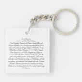 Saint Augustine Sleutelhanger (Achterkant)