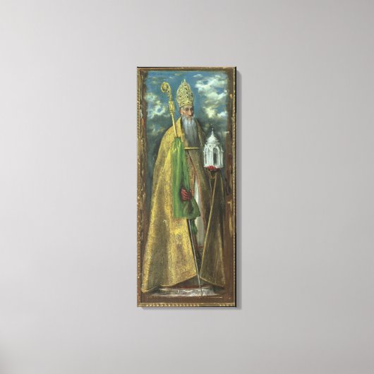 Saint Augustine van Hippo 1590 Canvas Afdruk (Voorkant)