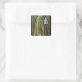 Saint Augustine van Hippo 1590 Vierkante Sticker (Tas)