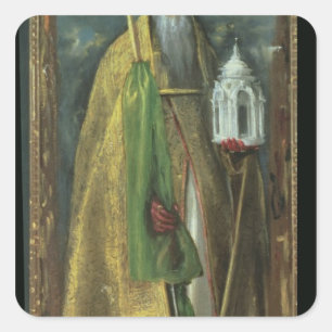 Saint Augustine van Hippo 1590 Vierkante Sticker