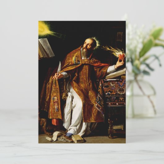 Saint Augustine van Hippo Kaart (Staand voorkant)