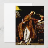 Saint Augustine van Hippo Kaart (Voorkant / Achterkant)