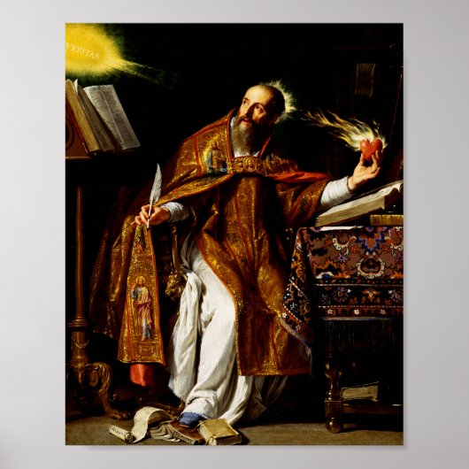 Saint Augustine van Hippo Poster (Voorkant)