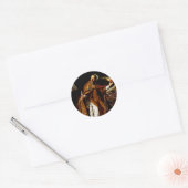 Saint Augustine van Hippo Ronde Sticker (Envelop)
