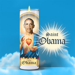 Saint Barack Obama Gebedskaars Sticker