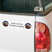 Saint Barbara Glas in lood Window Bumpersticker (Op Truck)