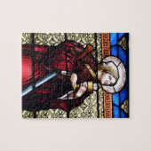 Saint Barbara Glas in lood Window Legpuzzel (Horizontaal)