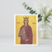 Saint Barbara Icon Briefkaart (Staand voorkant)