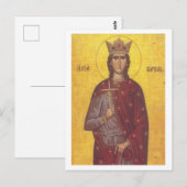Saint Barbara Icon Briefkaart (Voorkant / Achterkant)