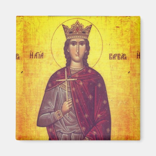 Saint Barbara Icon Magneet (Voorkant)