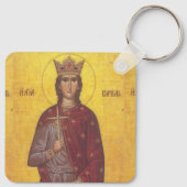 Saint Barbara Icon Sleutelhanger (Achterkant)