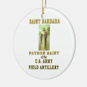 SAINT BARBARA KERAMISCH ORNAMENT (Links)