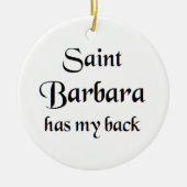saint barbara keramisch ornament (Voorkant)