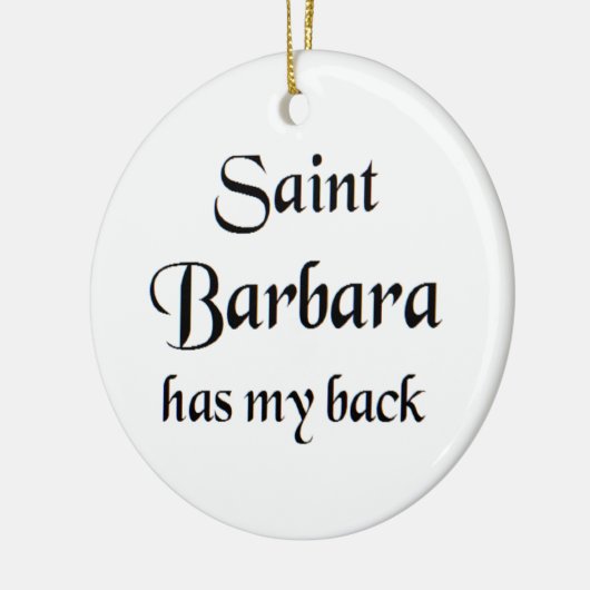 saint barbara keramisch ornament (Links)