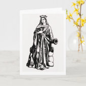 Saint Barbara met ijs en kanon Kaart (Gele Bloem)