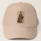 Saint Barbara met ijs en kanon Trucker Pet (Voorkant)