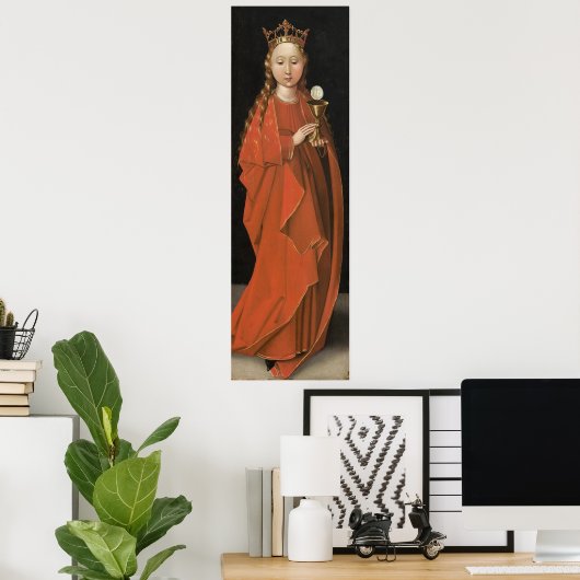 Saint Barbara - Starck Triptych Fine Art Poster (Thuiskantoor)