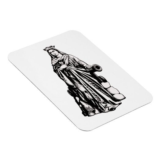 Saint Barbara with chalice and cannon Magneet (Rechterzijde)