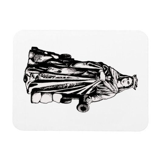 Saint Barbara with chalice and cannon Magneet (Horizontaal)