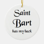 saint bart keramisch ornament (Voorkant)