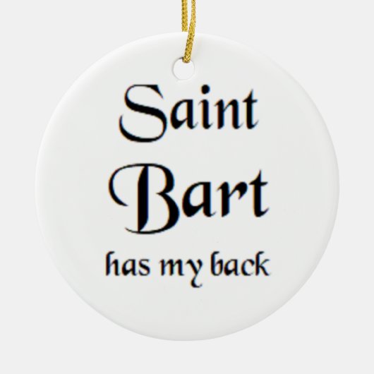 saint bart keramisch ornament (Voorkant)