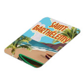 Saint Barthélemy Eiland Vintage Reisposter Magneet (Linkerzijde)