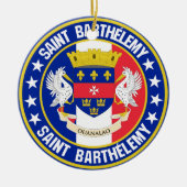 Saint Barthélemy Keramisch Ornament (Voorkant)