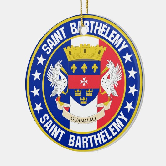 Saint Barthélemy Keramisch Ornament (Links)