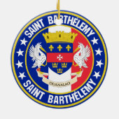 Saint Barthélemy Keramisch Ornament (Achterkant)