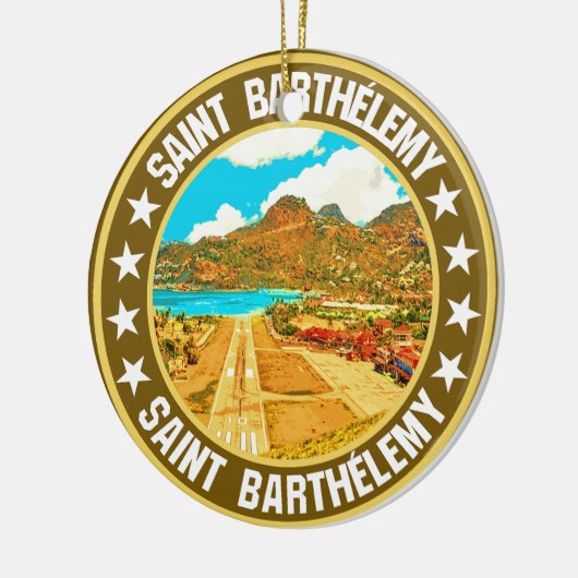 Saint Barthélemy Keramisch Ornament (Links)