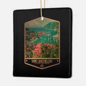 Saint Barthélemy Keramisch Ornament (Links)