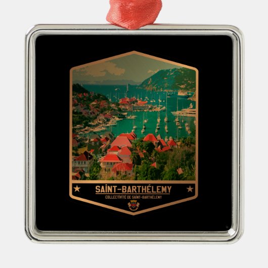 Saint Barthélemy Metalen Ornament (Voorkant)