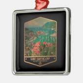 Saint Barthélemy Metalen Ornament (Links)