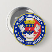 Saint Barthélemy Ronde Button 7,6 Cm (Voorkant /achterkant)