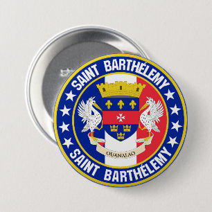 Saint Barthélemy Ronde Button 7,6 Cm