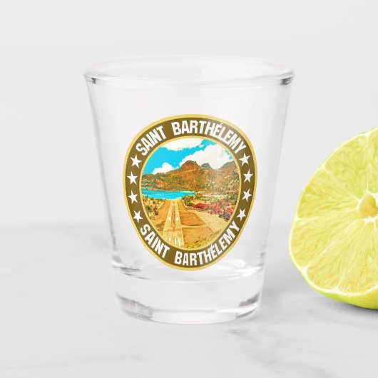 Saint Barthélemy Shot Glas (Voorkant)