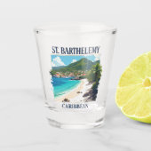 Saint-Barthélemy Shot Glas (Voorkant)