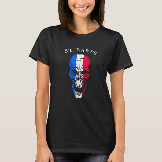 Saint Barthelemy Skull St Barts T-shirt (Voorkant)