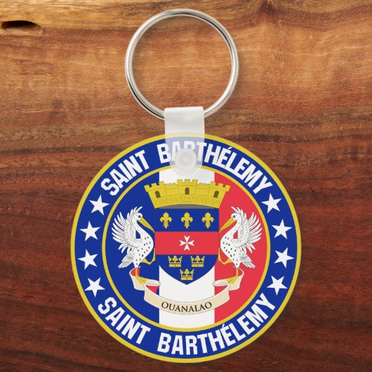 Saint Barthélemy Sleutelhanger (Achterkant)