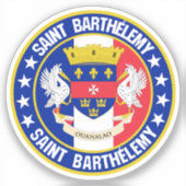 Saint Barthélemy Sticker (Voorkant)
