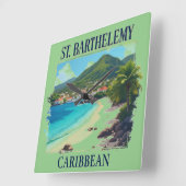 Saint-Barthélemy Vierkante Klok (Hoek)