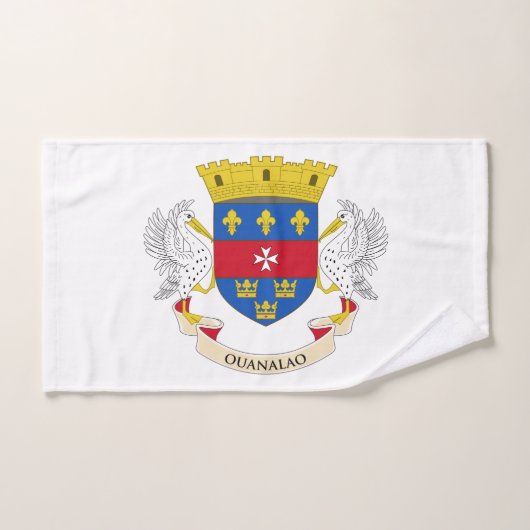 Saint Barthélemy-vlag Bad Handdoek (Handdoek)