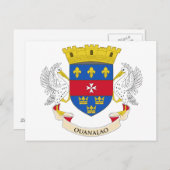 Saint Barthélemy-vlag Briefkaart (Voorkant / Achterkant)