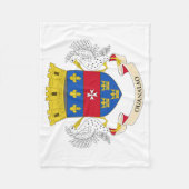 Saint Barthélemy-vlag Fleece Deken (Voorkant)