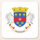 Saint Barthélemy-vlag Kartonnen Onderzetters (Voorkant)