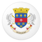 Saint Barthélemy-vlag Keramische Knop (Voorkant)