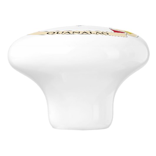 Saint Barthélemy-vlag Keramische Knop (Zijkant)