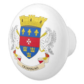 Saint Barthélemy-vlag Keramische Knop (Rechts)