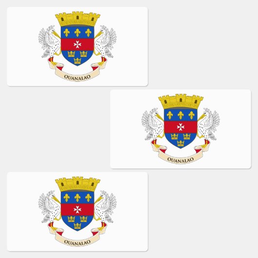 Saint Barthélemy-vlag Labels (Groep)